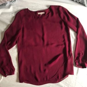 Banana Republic tulip-hem blouse